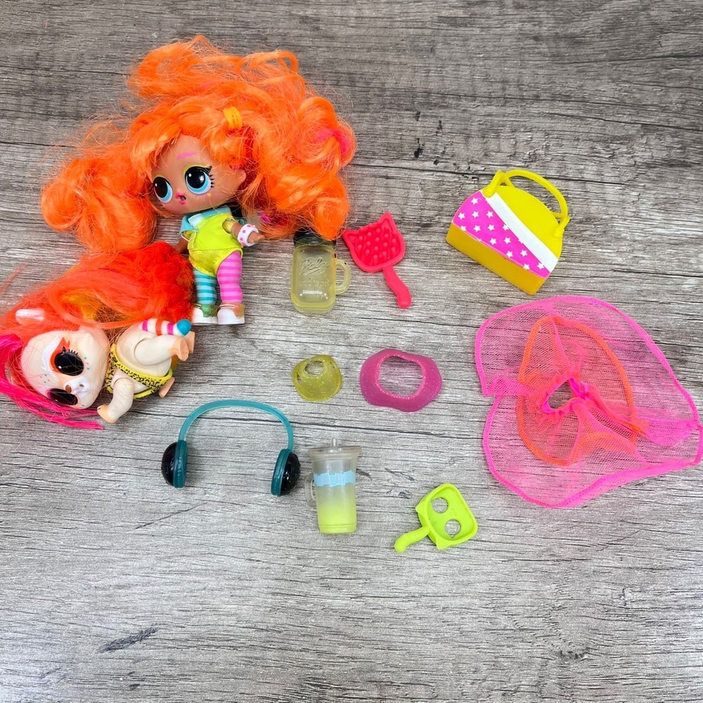 Lol Surprise Doll JK Neon QT and E.D.M. Scratch